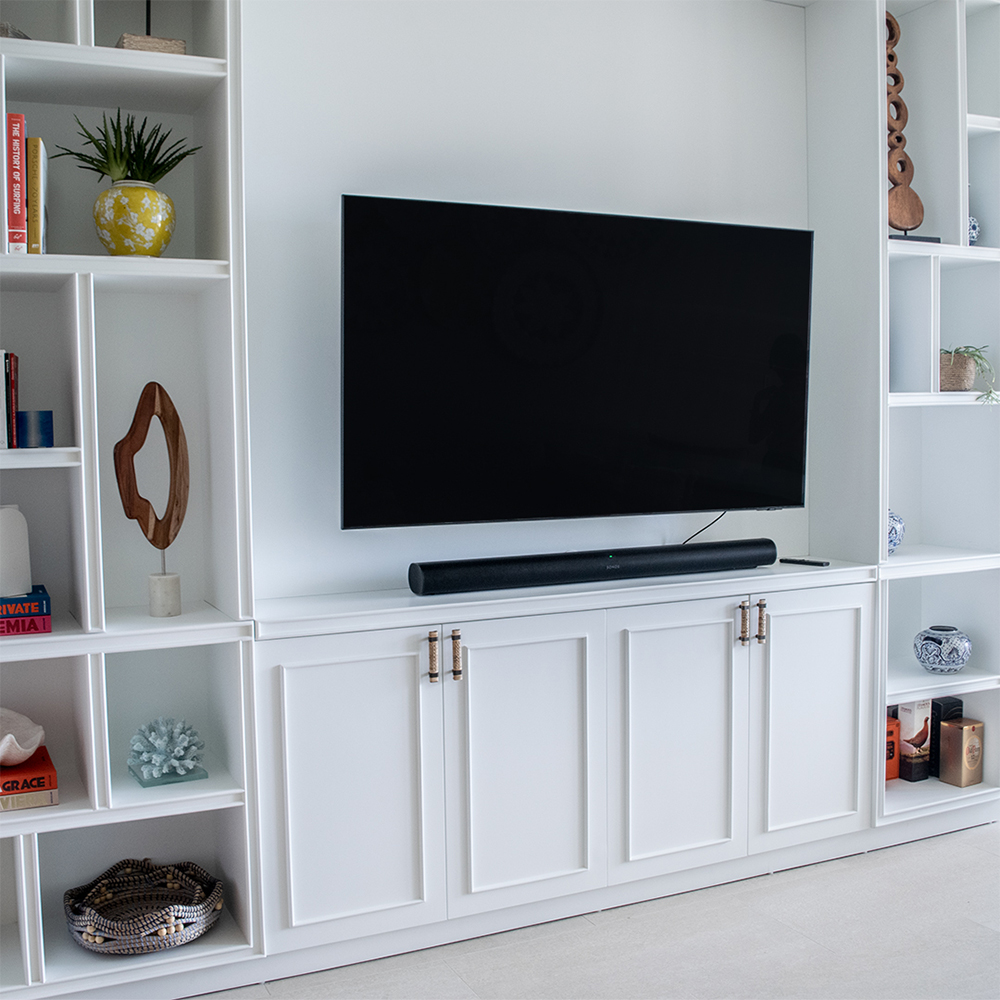 MUEBLE TV Y BAR ARENA BLANCA